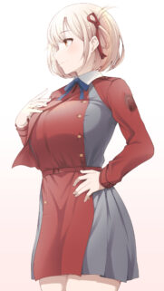 Chisato Nishikigi Lycoris Recoil Anime Girl High Quality Wallpaper