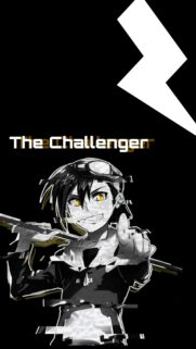 The Challenger Anime Glitch Aesthetic Wallpaper for Mobile
