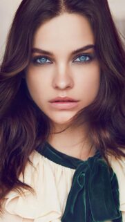 Stunning Portrait of Barbara Palvin with Piercing Blue Eyes High Definition Mobile Wallpaper