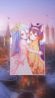 No Game No Life Shiro and Izuna Anime Aesthetic Wallpaper for Mobile
