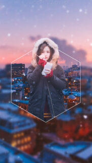 Mina Myoui Winter City Wallpaper Aesthetic High Quality Mobile Background