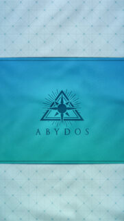 Minimalist Abydos High School Emblem Blue Abstract Mobile Wallpaper