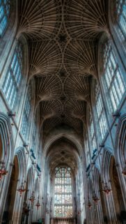 Gothic Cathedral Fan Vault Ceiling Architecture Wallpaper for Mobile