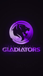 Los Angeles Gladiators Purple Esports Logo Mobile Wallpaper HD