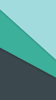 Minimalist Material Design Geometric Mobile Wallpaper in Teal and Grey Tones
