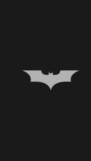 Minimalist Batman Dark Knight Symbol Wallpaper for Mobile