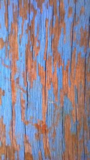 Rustic Blue Distressed Wood Grain Wallpaper for Mobile