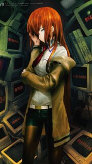 Kurisu Makise Steins Gate Anime Wallpaper High Quality Mobile Background