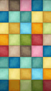 Vibrant Multicolored Geometric Grid Texture Wallpaper for Mobile