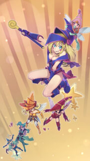 Dark Magician Girl and Magical Apprentices Anime Wallpaper for Mobile
