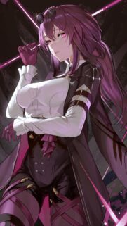 Kafka Honkai Star Rail Purple Aesthetic Anime Wallpaper 4K
