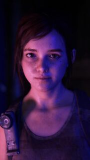 Ellie The Last of Us Neon Portrait Mobile Wallpaper High Quality