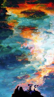 Abstract Colorful Oil Painting Aesthetic Mobile Wallpaper