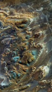 Stunning Aerial View of Earth Geological Textures Wallpaper for Mobile