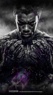 Black Panther Chadwick Boseman Cinematic Mobile Wallpaper High Resolution