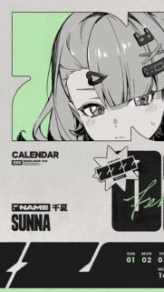 Zenless Zone Zero Sunna Anime Calendar Aesthetic Mobile Wallpaper