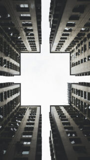 Stunning Low Angle City Architecture Wallpaper for Mobile Devices