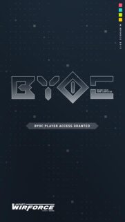 Minimalist Cyberpunk BYOC Lan Party Wallpaper for Mobile Gaming Enthusiasts