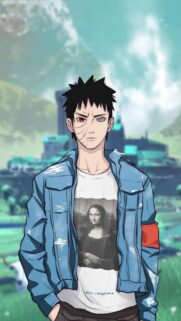 Obito Uchiha Mona Lisa Graphic Tee Anime Wallpaper for Mobile