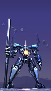 Futuristic Mecha Warrior with Glowing Core Mobile Wallpaper HD