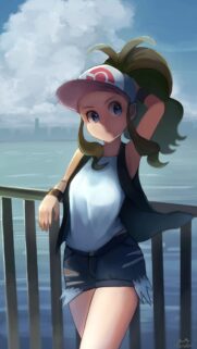 Hilda Pokemon Anime Girl Wallpaper for Mobile Phone HD