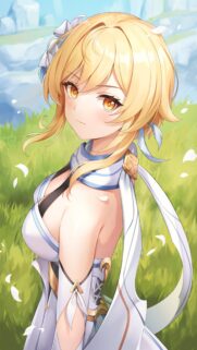 Stunning Lumine Genshin Impact Anime Girl Wallpaper for Mobile