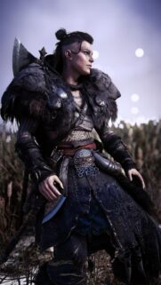 Eivor Viking Warrior Assassin’s Creed Valhalla Mobile Wallpaper
