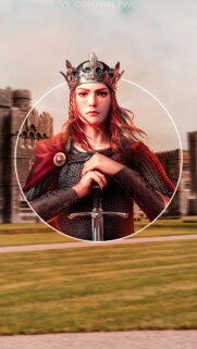 Warrior Queen Medieval Fantasy Princess with Sword Wallpaper for Mobile