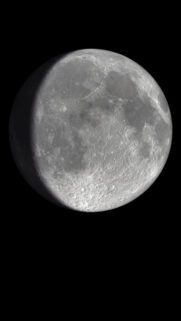 High Resolution Gibbous Moon Wallpaper for Mobile Phone Screens