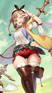 Anime Girl Ryza Reisalin Adventure Wallpaper High Definition Mobile Background