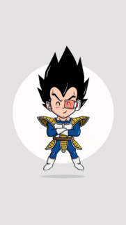 Cute Chibi Vegeta Dragon Ball Z High Resolution Mobile Wallpaper