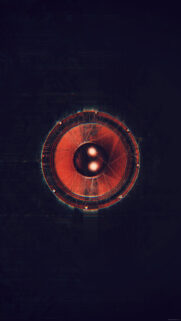 Glitchy Red Cybernetic Eye Abstract Mobile Wallpaper High Resolution
