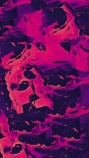 Vibrant Neon Pink and Deep Purple Liquid Swirl Abstract Mobile Wallpaper