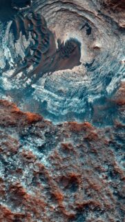 Stunning Martian Surface Aerial View High Definition Mobile Wallpaper