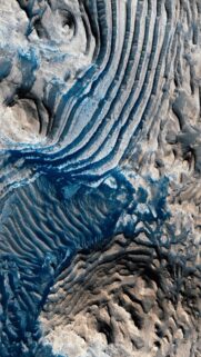 Abstract Mars Surface Aerial View High Resolution Mobile Wallpaper