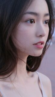 Stunning Close Up Portrait of a Beautiful Asian Girl with Natural Makeup