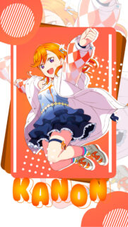 Energetic Kanon Shibuya Love Live Superstar Anime Wallpaper for Mobile