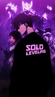 Solo Leveling Sung Jinwoo Purple Aura Mobile Wallpaper HD