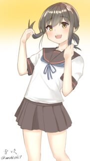 Cute Anime Girl in Sailor Uniform Mobile Wallpaper