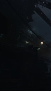 Dark Moody Cyberpunk Industrial Street Night Wallpaper for Mobile