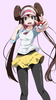 Rosa Pokemon Trainer Anime Character High Resolution Mobile Wallpaper