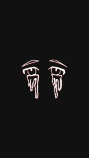 Minimalist Sad Crying Eyes Aesthetic Wallpaper for Mobile