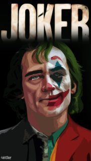 Joker Joaquin Phoenix Minimalist Portrait High Definition Mobile Wallpaper