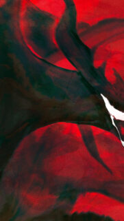 Abstract Red and Black Smoke Aesthetic Wallpaper for Mobile