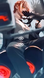 Makima Chainsaw Man Stunning Anime Aesthetic Mobile Wallpaper HD