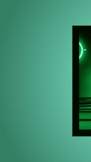 Minimalist Green Night Vision Interface Mobile Wallpaper
