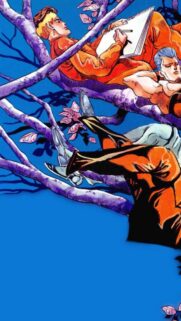 JoJo Bizarre Adventure Manga Style Illustration Wallpaper for Mobile