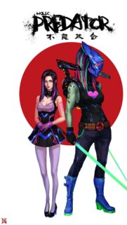 Cyberpunk Holic Predator Anime Girls Digital Art Wallpaper