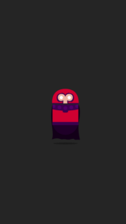 Minimalist Magneto Vector Art Mobile Wallpaper for Superheroes Fans