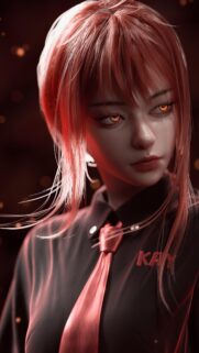Makima Chainsaw Man Cinematic Portrait High Quality Mobile Wallpaper